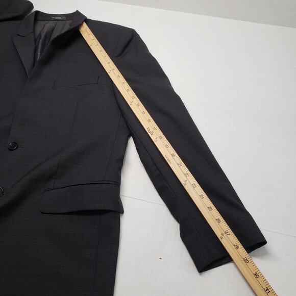 John Varvatos Star USA Mens 40R Gray Sport Coat Jacket Suit Blazer Wool 2-Button - Picture 10 of 16